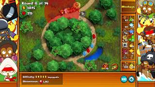 Lets Play Bloons Monkey City Packed MOAB Impoppable Roundabout Heavy Forest No Commentary 1493