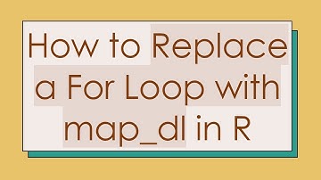 How to Replace a For Loop with map_dl in R