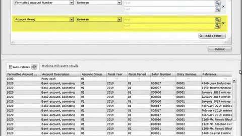 Sage 300 ERP - Creating a Query