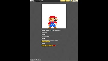 My pixelated Mario animation on piskel.
