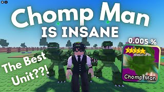 Roblox - Garden Tower Defense - 0.005% Chomp Man Is INSANE! (SHOWCASE)