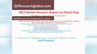 2015 Market Research Report on Global Ship Vortex generator Industry