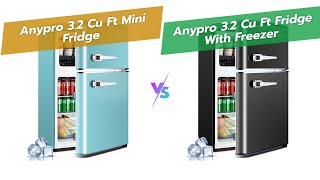 Anypro 3.2 Cu.Ft Retro Mini Fridge Showdown: Double Door vs 2-Door 🧊 Review