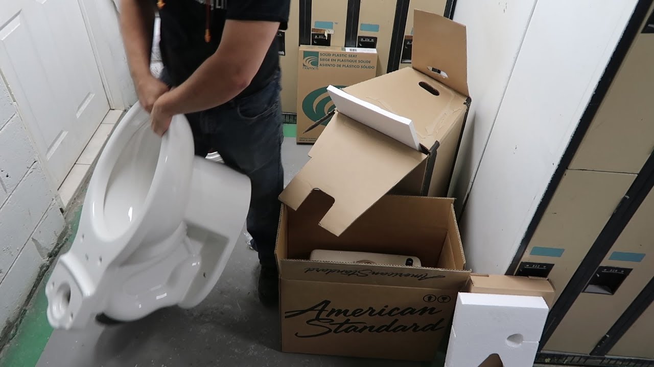 Installing A Power Assist American Standard Toilet Selling The Shop