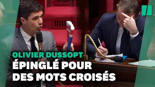 Olivier Dussopt admet « une bêtise » après avoir joué aux mots croisés à l’Assemblée