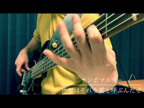 世界はそれを愛と呼ぶんだぜ / サンボマスター ベースで弾いてみた (bass cover)