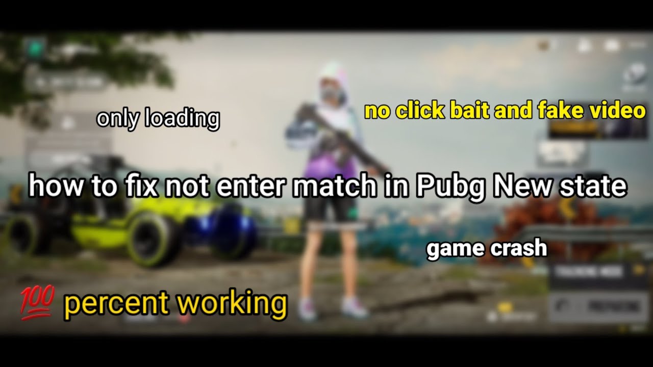 How to fix not enter match in Pubg New state 🔥 // Not enter match in Pubg New State// 