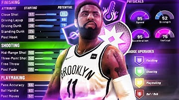 NBA 2k20 OFFICIAL KYRIE IRVING BUILD! BEST ISO/DRIBBLE GOD BUILD