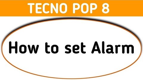 Tecno pop 8 alarm kaise lagaye, how to set alarm in tecno Pop 8, how to turn off alarm,alarm setting