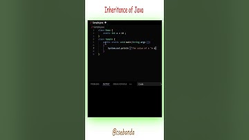 INHERITANCE PRACTICAL || @CSEBANDA #javaprogramming #javascript #coding #shortvideo #shorts #short