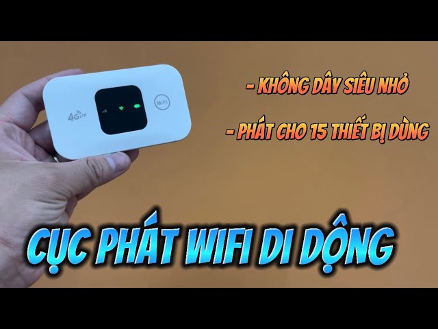 Máy Phát Wifi Di Động Đa Thiết Bị , Cục Phát Wifi Mini Cầm Tay 4G Truy Cập Internet Tốc Độ Cao