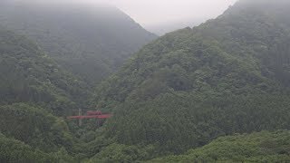 4K画質【早朝の奥新川を走るED75単回】仙山線(作並~奥新川)2018.7.4
