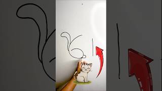 Wow cat drawing for beginners 😍😋 #drawing #viral #art