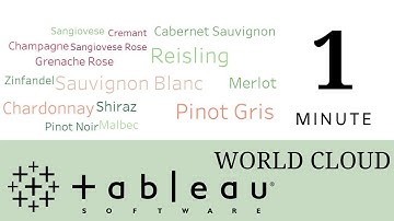How to create a word cloud in Tableau - (1 MINUTE) | Advanced Tableau Tutorial