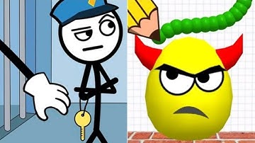 Draw To Smash VS Thief Puzzle - Satisfying ASMR Gameplay Big Update All Levels - ios, android game