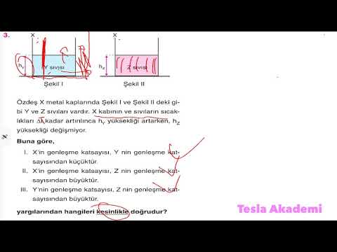 Aydın Yayınları TYT Fizik Soru Bankası Isı Sıcaklık ve Genleşme Test 7