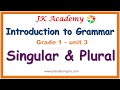 singular and plural nouns for kids | english grammar | grade 1 class 1 std 1