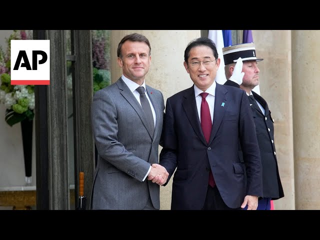 Japanese PM Kishida arrives for bilateral talks with Macron in Paris