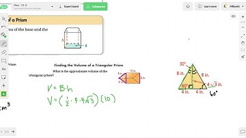 11-4 Volumes of Prisms and Cylinders - Geometry