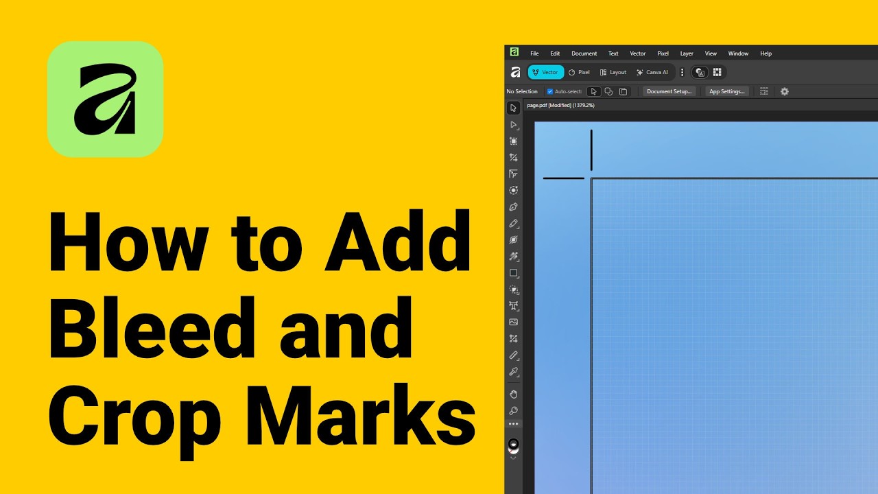 How to Add Bleed and Crop Marks in Affinity (For Print Designs) - YouTube