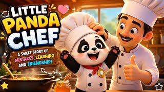 🐼 Panda Kecil Menjadi Koki! 👨‍🍳😂 | Kisah Lucu dan Menggemaskan