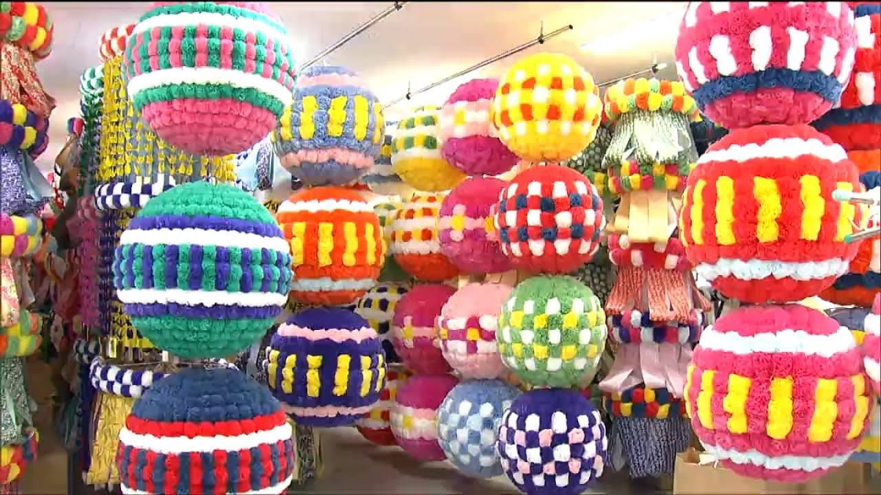 全て手作業で作られて1つ1つデザインが異なります」七夕飾り『くす玉や