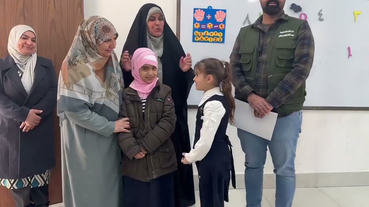 قسم الوعي البلدي اقام حملة توعوية وورشةللطلاب في مدرسة فرح النموذجية بالتعاون مع بلدية بغدادالجديدة