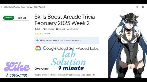 Skills Boost Arcade Trivia February 2025 Week 2 ||  Qwiklabs Arcade 2025.