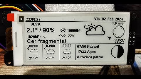 ESP32 Weather Station with e-Paper display.
