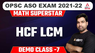 OPSC ASO | Math Demo Class 7 | HCF LCM in Odia