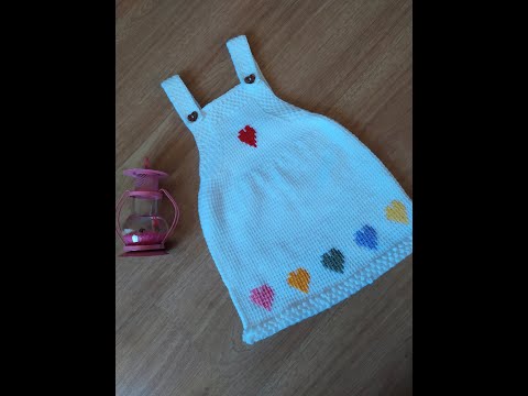 Kalpli Tunus İşi Bebek Elbisesi #2