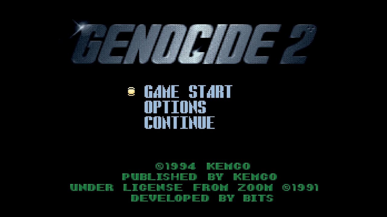 ジェノサイド 2 (Genocide 2). [SFC - Kotobuki System Co., Ltd. Bits