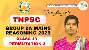 TNPSC Group 2A Mains Reasoning - Class 19 #tnpsc #group2answerkey #divyareasoning