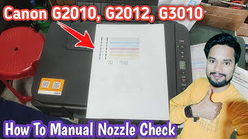 Canon G2010, G2012, G3010 Manual Nozzle Check | canon g3010 nozzle check #canonprinter