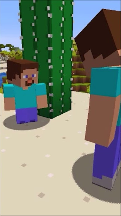 Steve don't touch this Cactus #shorts