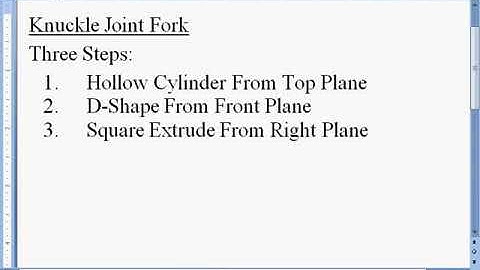 Knuckle joint part 1