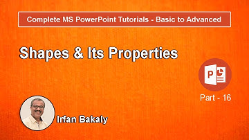 Part 16   Shapes & Its Properties Urdu Tutorials by Irfan Bakaly