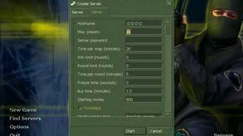 CS 1.6 crashes "new game"