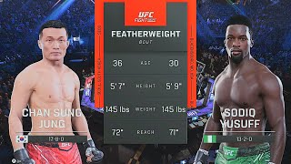 Chan Sung Jung Vs. Sodiq Yusuff : EA Sports UFC 5 Simulations : UFC 5 Gameplay (PS5)