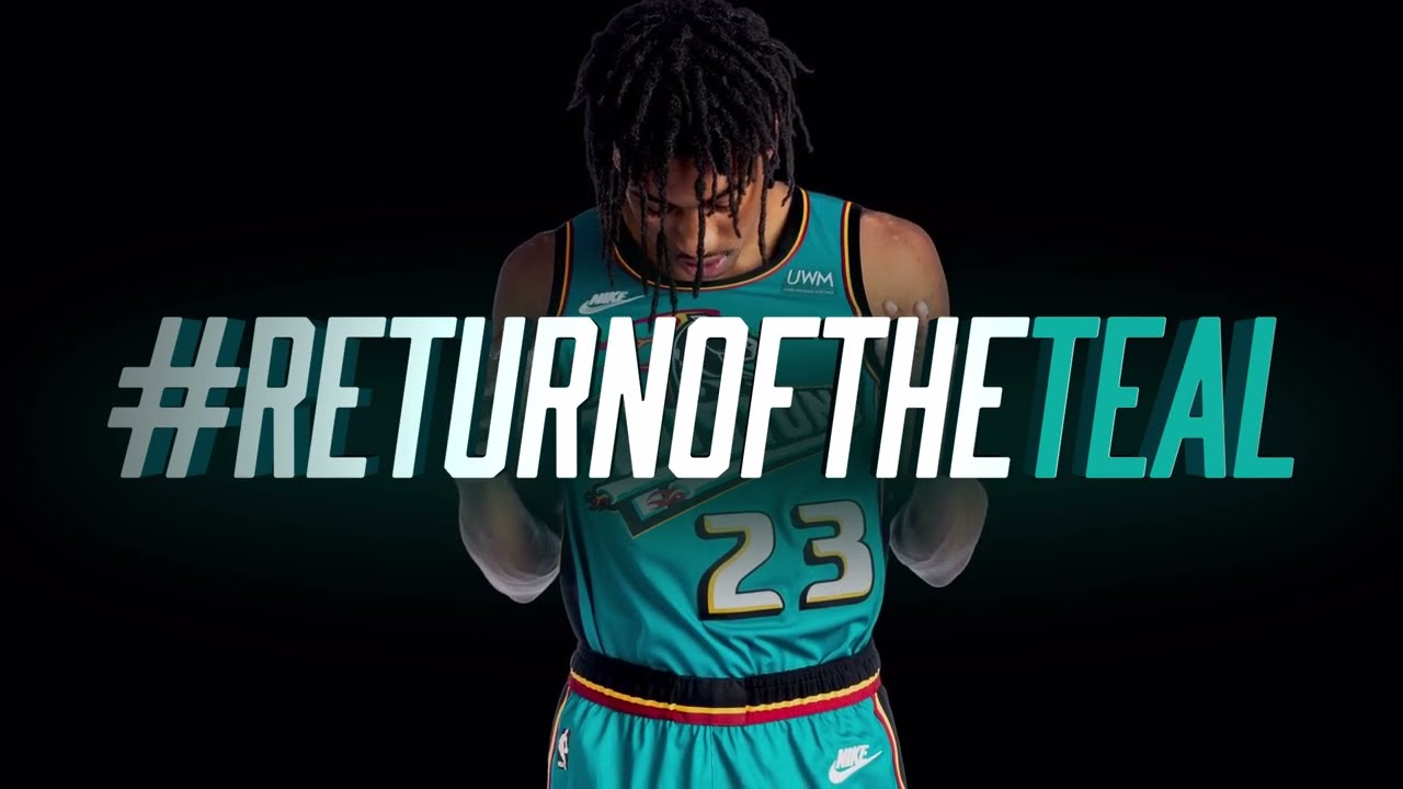 Teal Time: Detroit Pistons Announce Retro Uniform Returns for 2022-23 –  SportsLogos.Net News