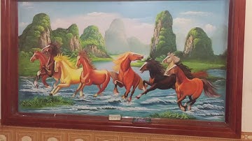 Vẽ Tranh mã đáo thành công đẹp nhất  0387699982