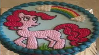 Menghias Kue Ultah Er Cream Kuda Poni Decorating Cake