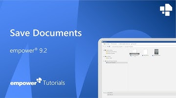 Save Documents in empower®