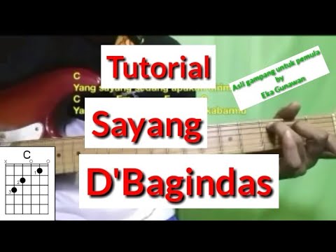 Kunci Gitar Sayang - (D&#;Bagindas) Tutorial Chord Gitar by Eka Gunawan