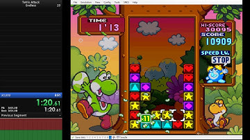 Tetris Attack Endless 30K 3 minutes and 18 seconds