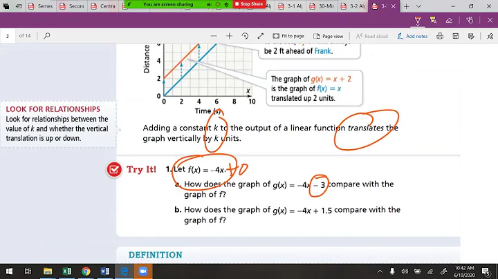 3-3 (Transformations of Linear Functions)