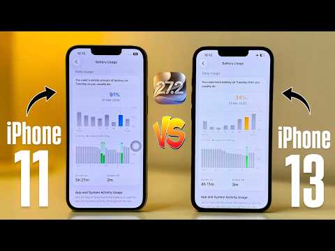 iOS 27.0.1 Battery Review in iPhone 11 vs iPhone 13