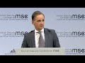 14.02.2020 - Rede Heiko Maas - Münchner Sicherheitskonferenz / MSC 2020