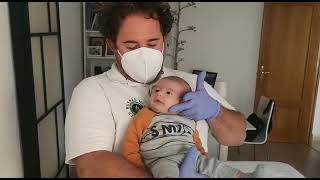 Physiotherapy for congenital torticollis. Brief demonstration.