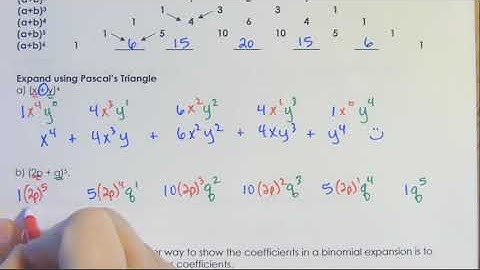 Notes 6.3 Binomial Theorem